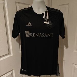 Adidas Nashville SC 2023 Authentic Secondary Jersey IC9620 Black Men’s S - XL